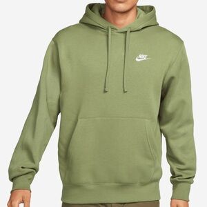 Nike Men’s Sportswear Club Fleece Hoodie Pullover Green NWT